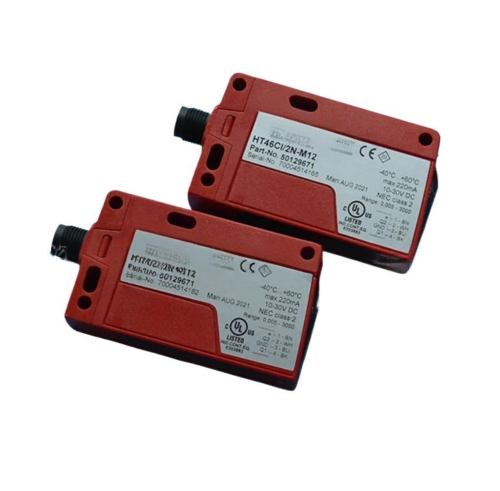 Capteur HT46C/4X-M12 haute sensibilité pour détection optique de précision
