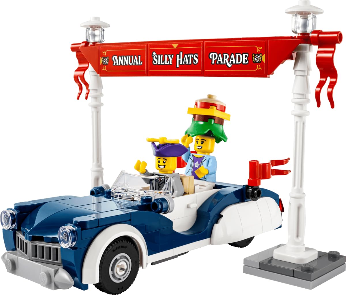 Vintage Parade Car Building Set 40913 – Classic Car Display Model with Minifigure, Collectible Vehicle Toy, Gift Fans
