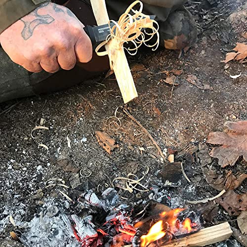 Morakniv Garberg Full Tang Fixed Blade Knife With Carbon Steel Blade, 4.3-Inch, Leather Sheath (M-13100) Black #TOP7