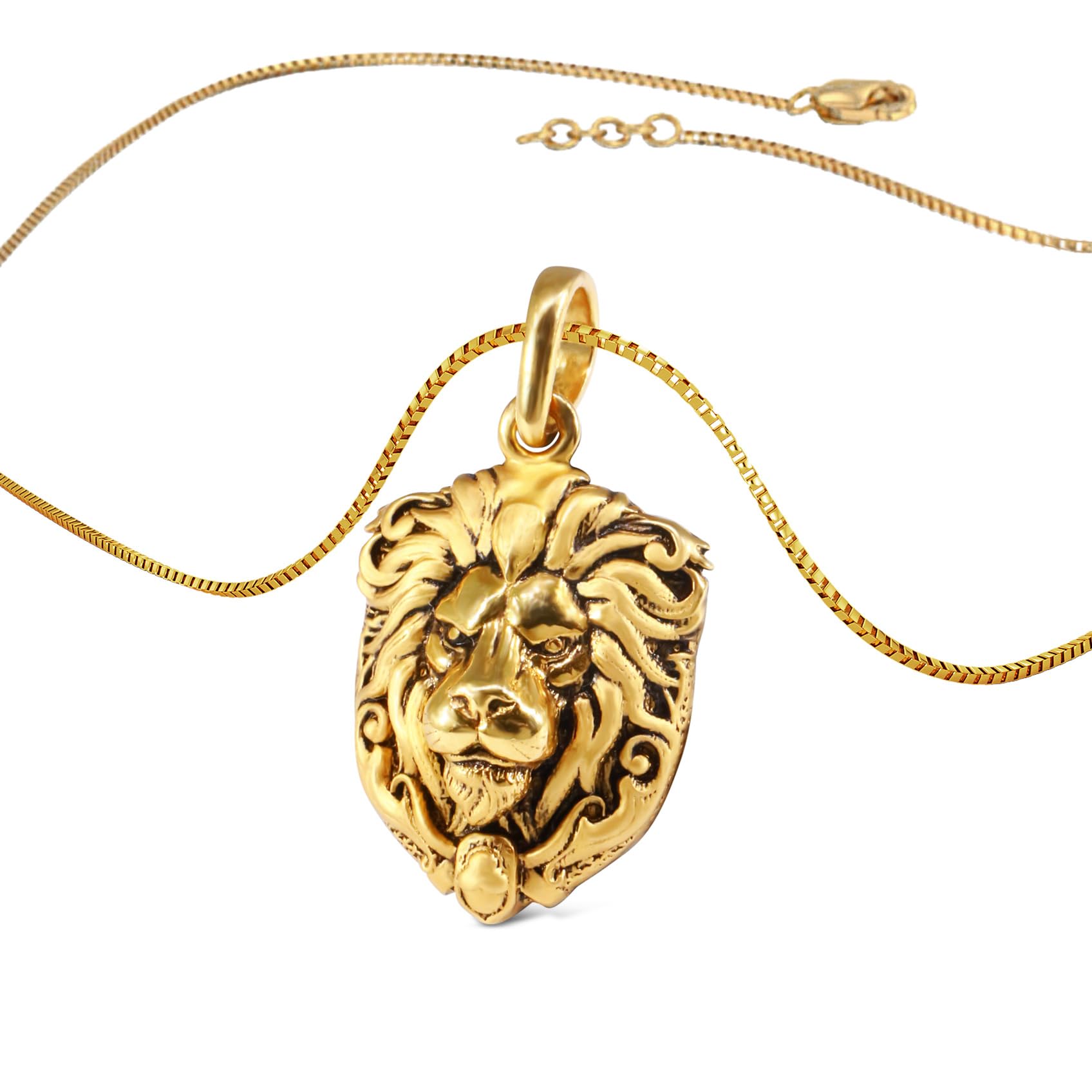 joyalukkas 22 KT Purity | HUID & BIS Hallmark | Untamed Roar Men Pendant For Men-picture-46