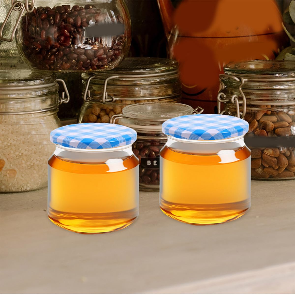 Lot de 50 Couvercles en Fer-blanc Hermétiques pour Bocaux à Conserve de 63mm, Faciles à Nettoyer, pour Usage Polyvalent Cuisine et Maison