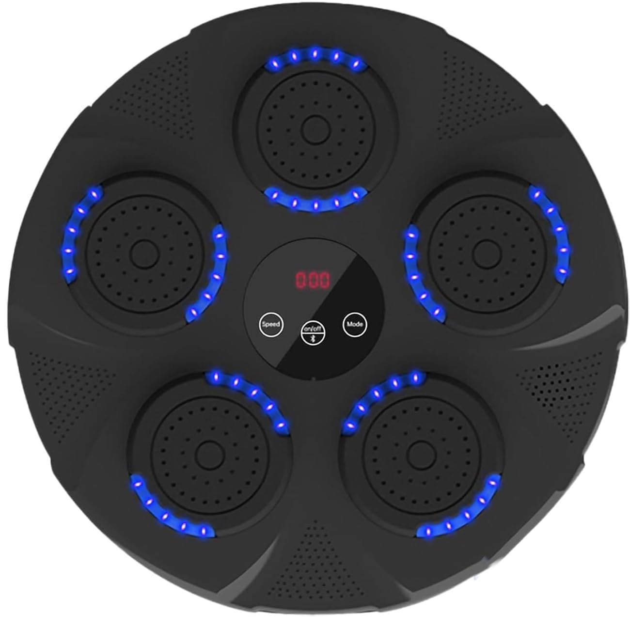 Wildfun Led-muziekboksmachine voor volwassenen, met bokshandschoenen, Bluetooth, 9 snelheidsmodi en intelligente telling, muziekboksmachine voor kinderen