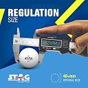 STAG ICONIC 1 Star Table Tennis Balls | 40mm ABS Durable TT Balls for Training, Tournaments & Recreational Play | Pack of 3 (White) gallery image