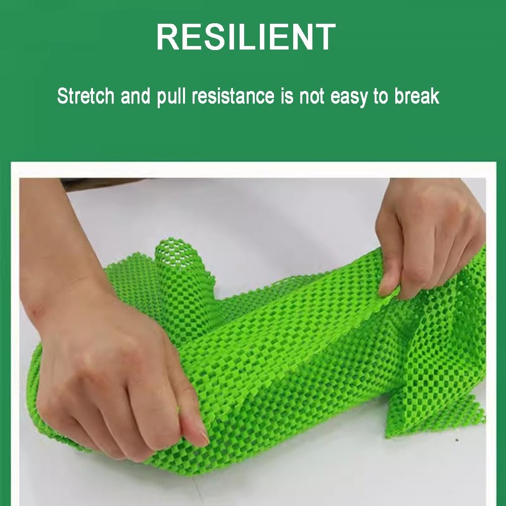 ApuaVireo&Co Wielofunkcyjna mata antypoślizgowa, wykładzina z tworzywa PVC do półek biurkowych, ochrona szafek kuchennych i łazienkowych(Green,0.5x50cm)