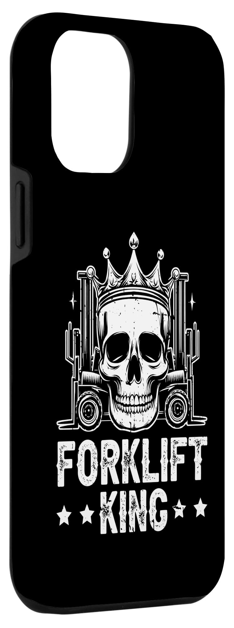 iPhone 13 Pro Max Forklift Operator Skull Forklifter Warehouse - Forklift King Case - Image 3