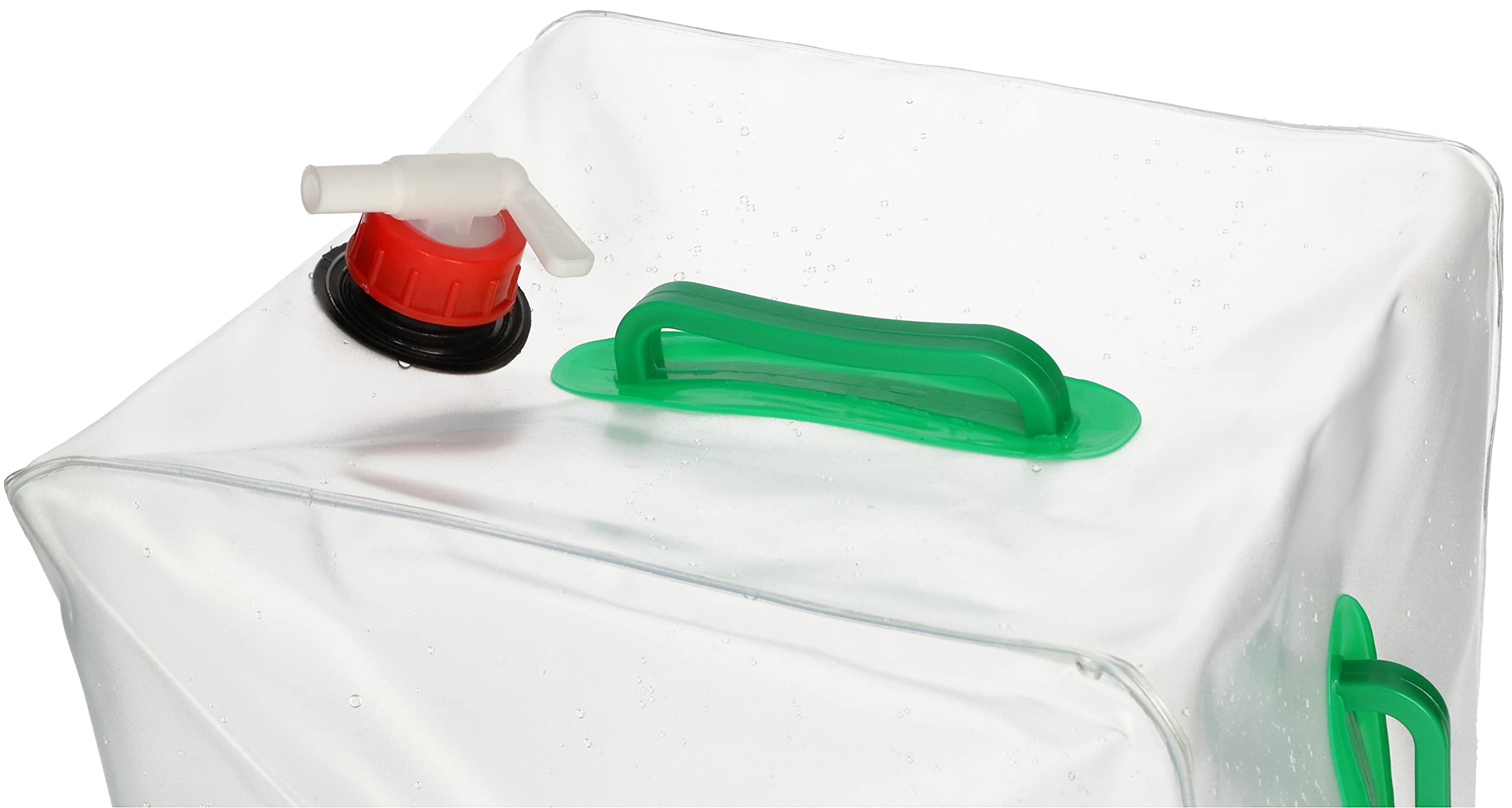 KOTARBAU® 4 x Bidones de Agua Plegable con Grifo 20 litros, Contenedor de Agua Plegable, Depósito portátil, 2 Asas de Transporte, Bidón garrafa con Grifo de vertido, Recipiente de Agua para Camping