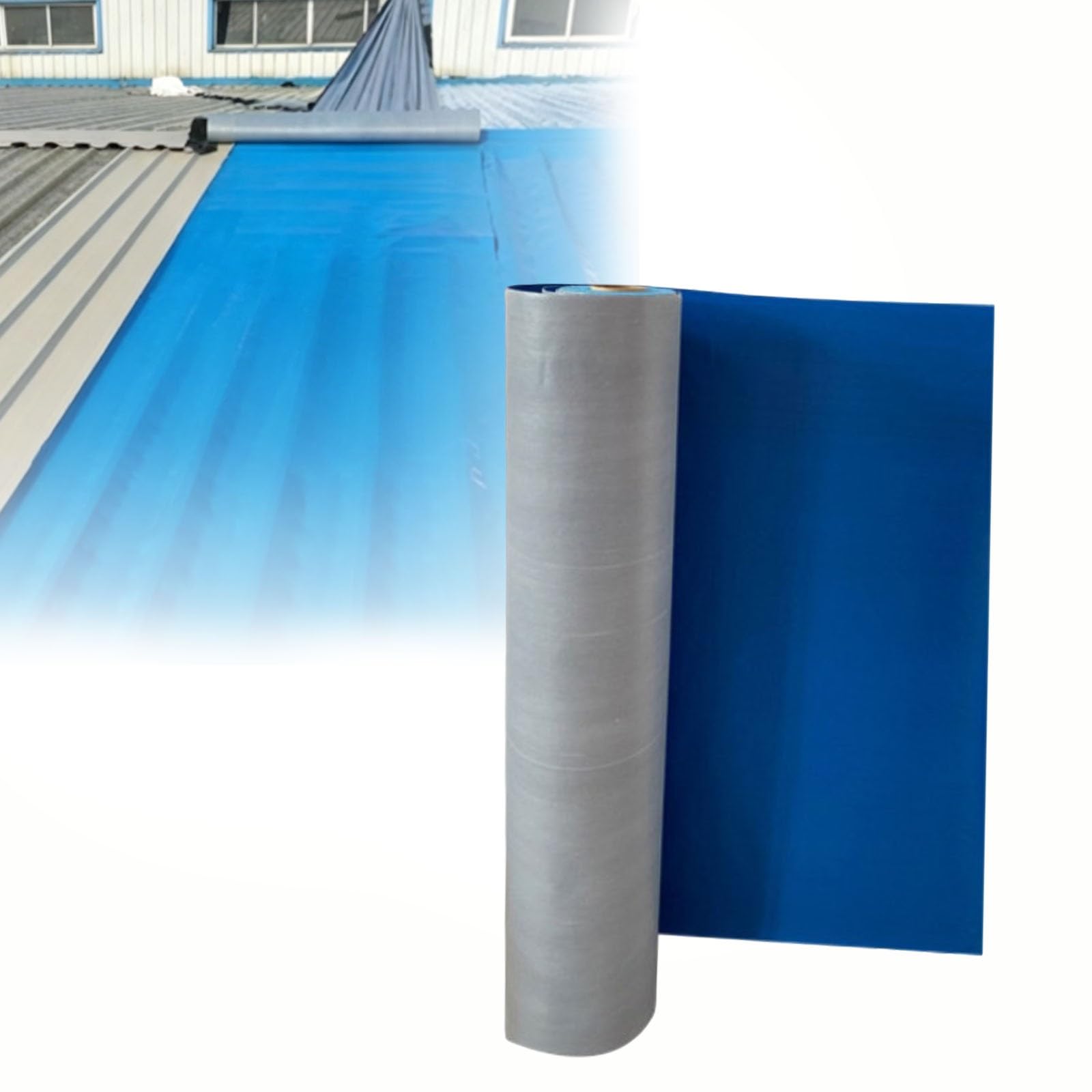 Dajiayiqi L-5M Asphalt Waterproof Roof Repair Tap, Self-Adhesive Roofing Felt, 2 Mm Thick Patch Seal Tape Waterproofing Roof Cladding For Roof Leak,Surface Cracks(,W-50Cm)