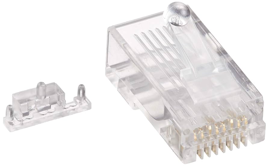 Buerjia 6RJ45 キャップ付き 100セット Amazon.com: ZOERAX 100-Pack RJ45 Cat6 Pass Through Connector