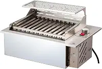 Churrasqueira Elétrica De Embutir em Bancada - 3300w - Inox 304 - Mod FIT 49X36cm (220v)