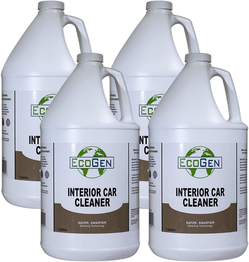 ECOINT-GCS Interior Car Cleaner, Unscented, Gallon, Pack of 4 Gallons