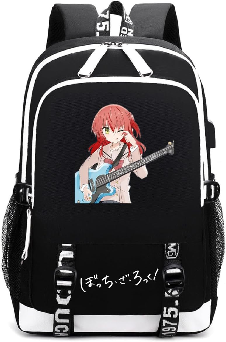 ISaikoy Anime Bocchi The Rock Backpack Bookbag Daypack Hitori Gotoh School Bag Laptop Bag 11