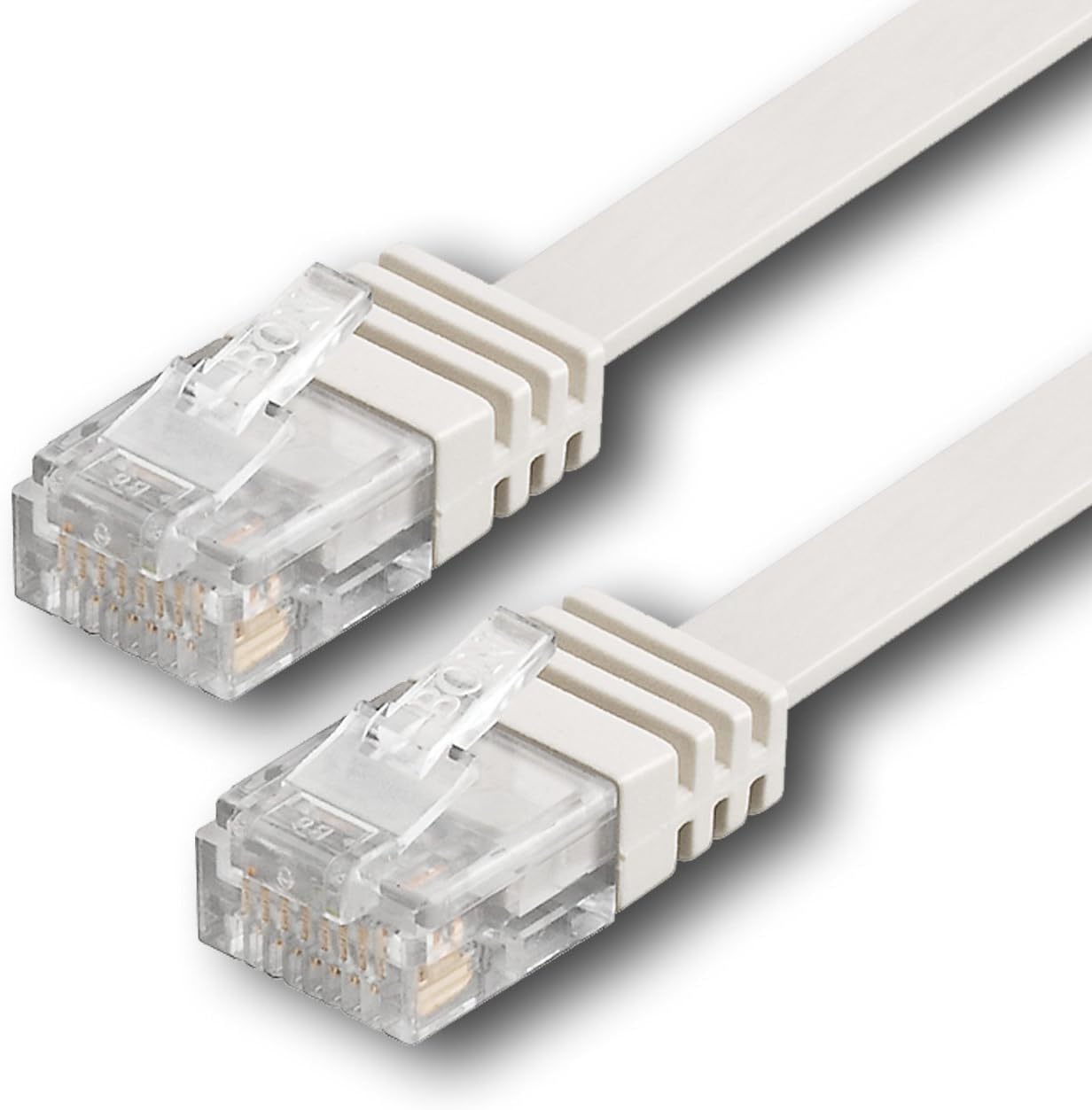 1aTTack.de 15m - CAT6 flat network patch cable (brown - 1 piece) 1000 Mbit/s Gigabit LAN flat cable CAT.6 Slim Micro installation cable — view 17