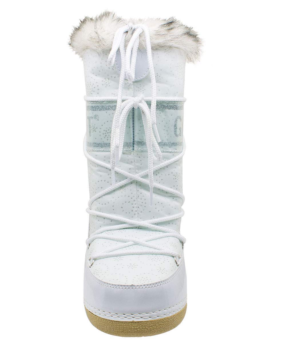 Kefas - Husky Glitter - Apres Ski Femme Blanc 38-40 EU