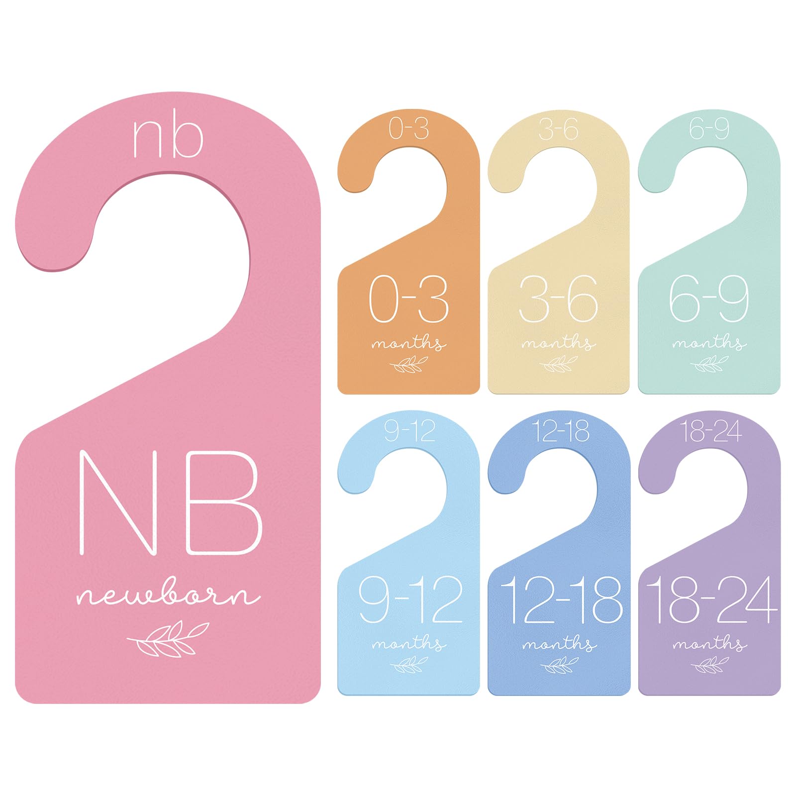 Séparateurs de taille pour placard de bébé macaron pour une chambre d'enfant douce