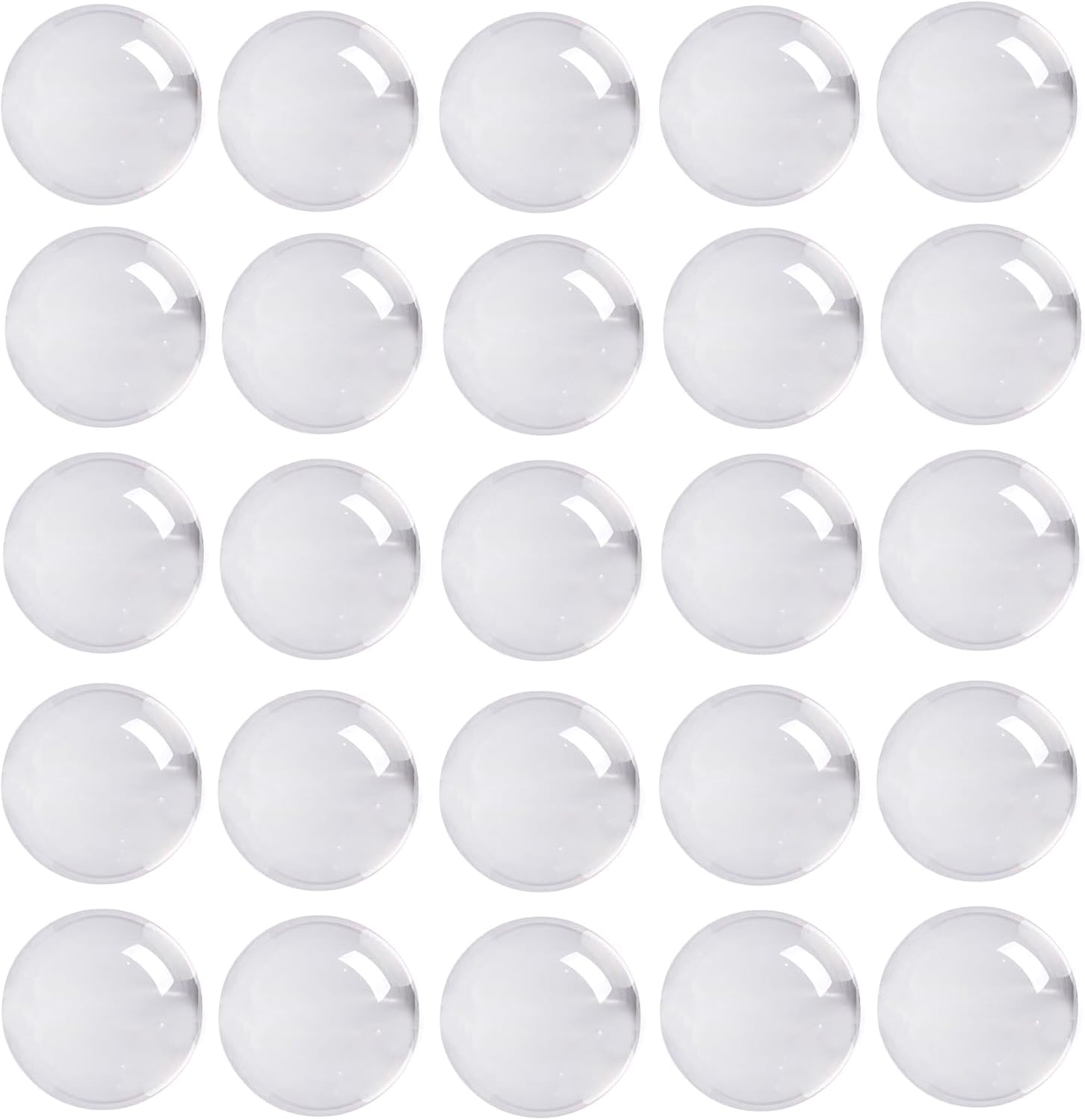 100 x .50 Caliber Self Defense Balls, Hard .50 Cal Marble Balls for Umarex T4E TR50/HDP50/HDR50 and Other .50 Cal Paintball Markers, 2.6 Grams Solid Glass Rounds for Target Practice