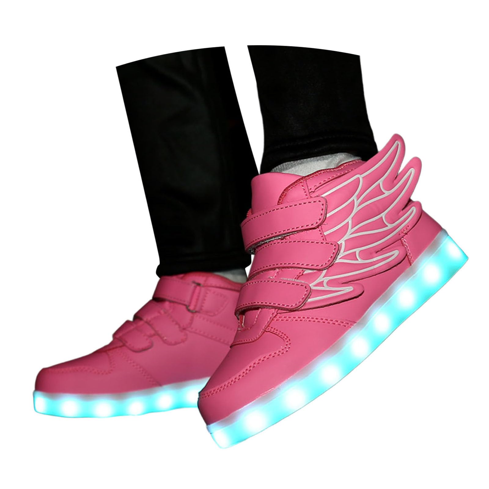 Niños Zapatos para Niñas Pu Led Usb High Top Luminoso