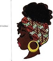 Vista 2 de La belleza mágica de la melanina de la muchacha negra bordó los parches BLM Black Lives Matter