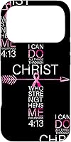 Vista 30 de Breast Cancer Phone Cases Women Philippians 4:13 Pink Cancer Case for iPhone 17