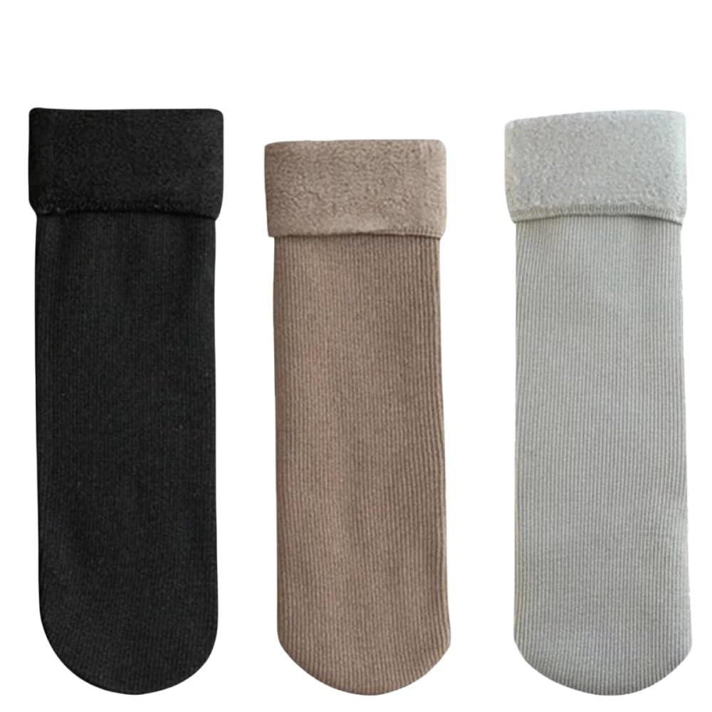 1 Coppia Di Calze Natalizie Per Donna, Spesse E Calde Con Pile, Con Stampa Di Lettere E Babbo Natale, Calze Lunghe Sopra Il Ginocchio, Calzini Da Casa, Calze Da Esterno | SHEIN ALIA