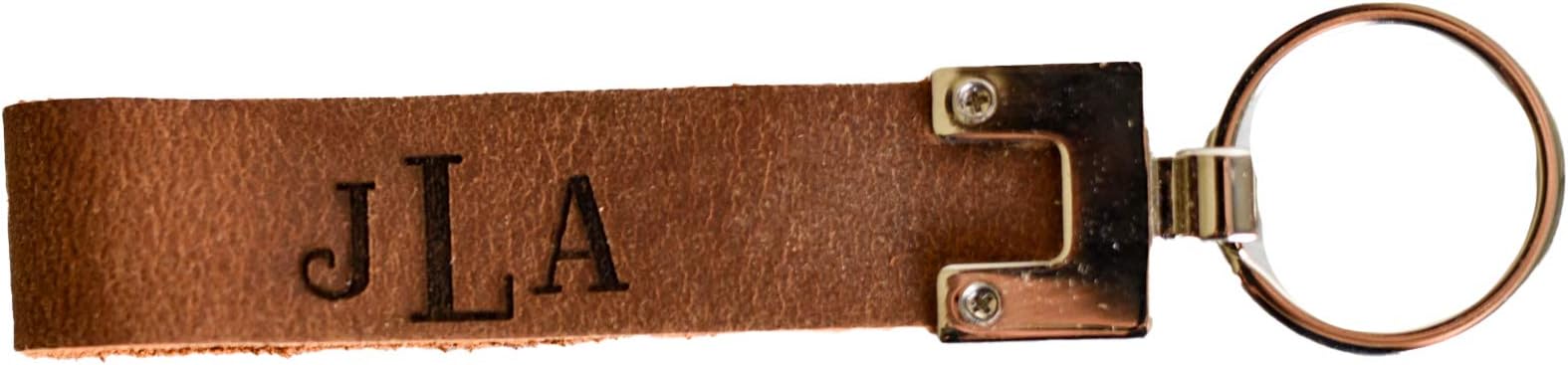 Personalized, Engraved Distressed Leather Keychain The San Blas by Left Coast Original