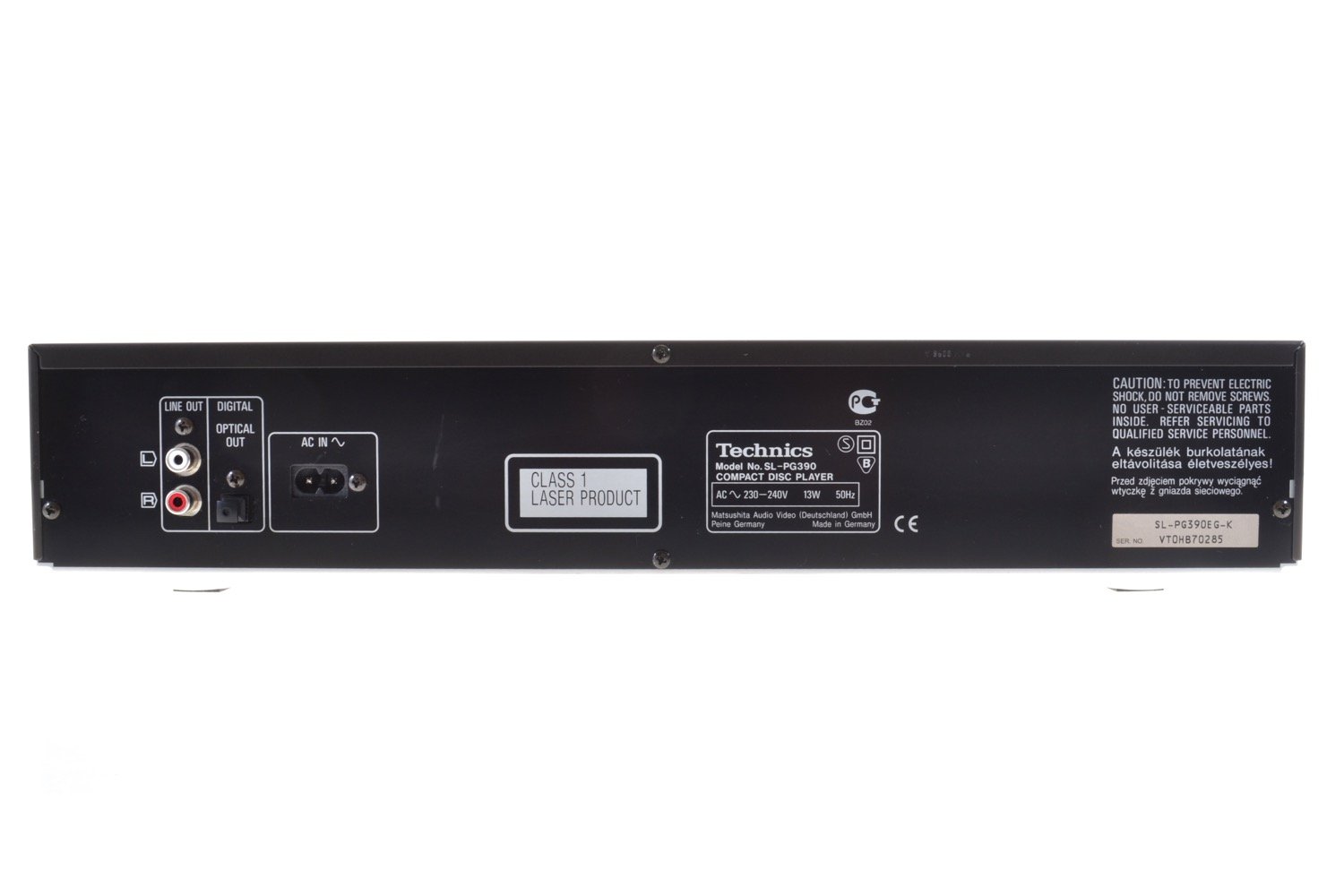 TECHNICS SL-PG470A CD-Player Gebraucht - Anthrazit Mit Klinkenanschluss