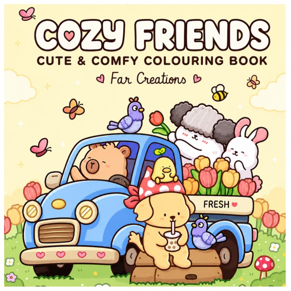 Cozy Friends: Cute & Comfy Colouring Book