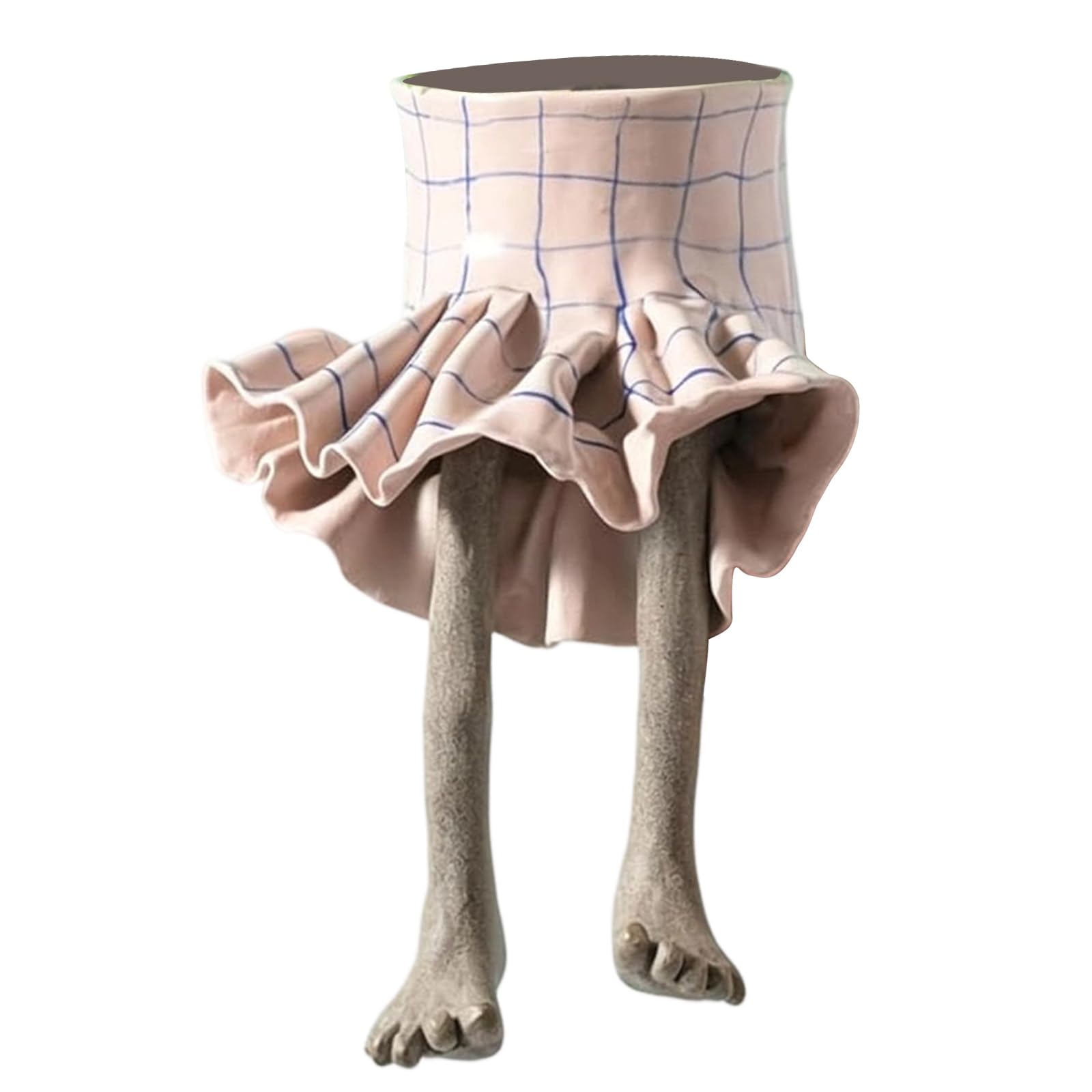 QUNZIDRESS Creative Sitting Human-Shaped Planter Pot,Garden Statue Planter,Cute cantilevered flowerpots Succulent Plant pots Ornament Creative Resin Flower Head Planter,Gifts for Plant Lovers