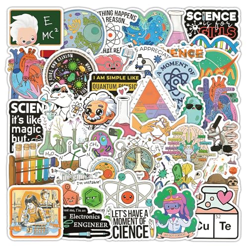Natural Sciences Stickers 105 Pack Physics Chemistry Vinyl Stickers