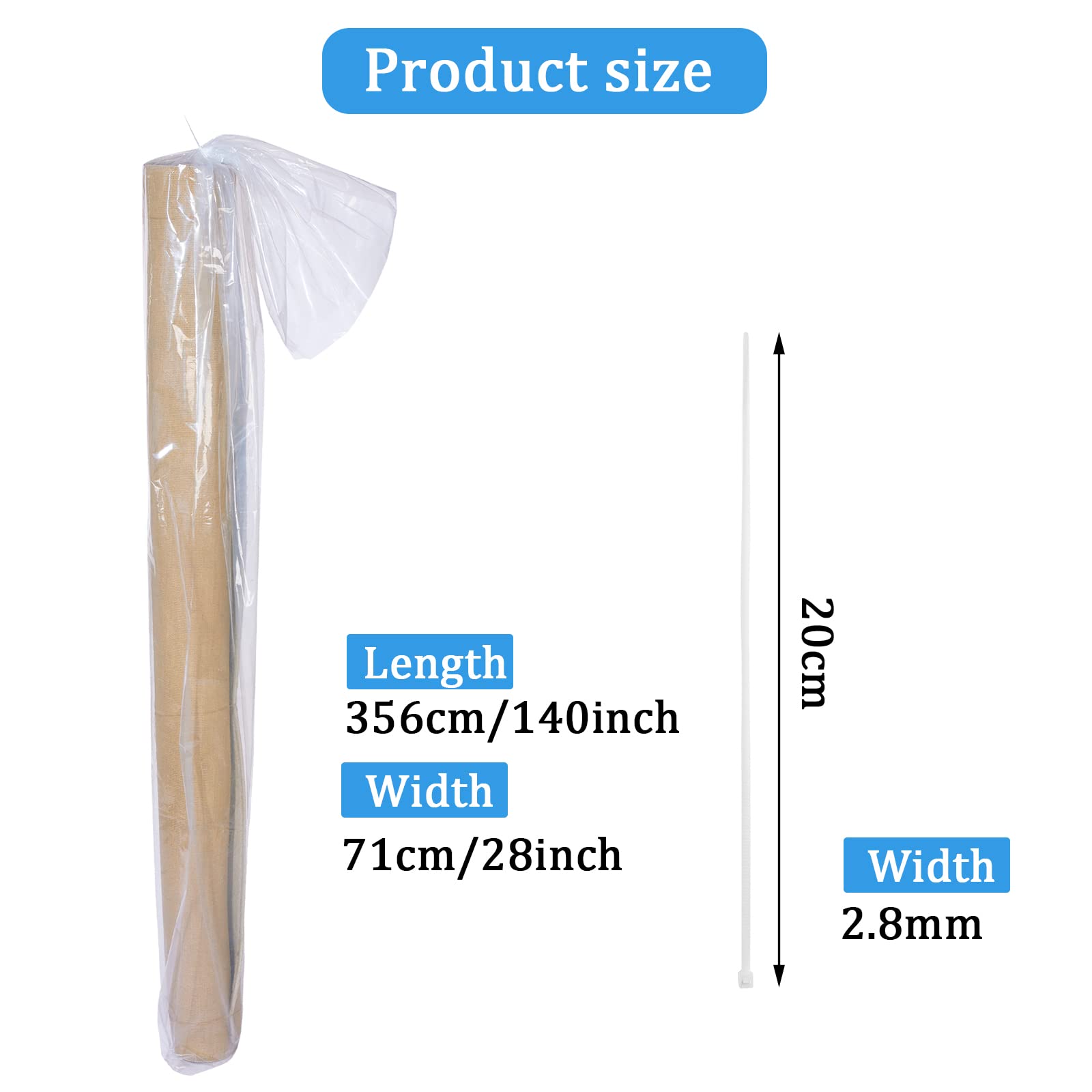 Lot De 5 Grands Sacs De Rangement Transparents Pour Tapis - Jusqu'à 2.7x3.7m - Protection Déménagement, Stockage