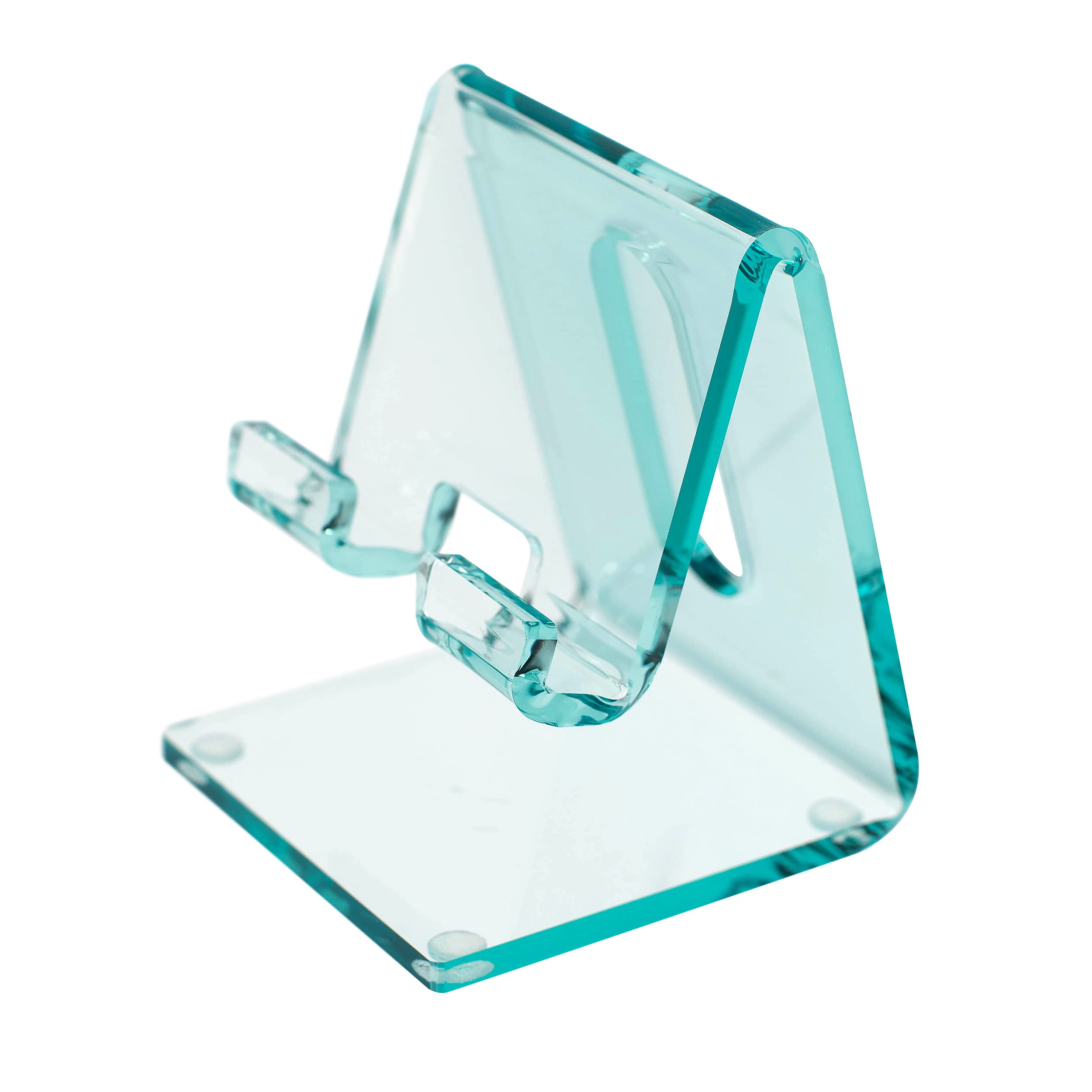 OfficeGoods Acrylic Phone Holder Aesthetic Desk Phone Stand, Compatible with 4-8 inch Screens, Office Decor and Work from Home Essentials - Green