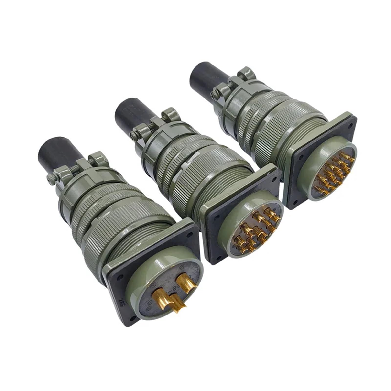 1 connettore circolare MIL-C Specification 5015 - impermeabile, durevole e affidabile for uso broadcast(Plug 3108 28-16s)