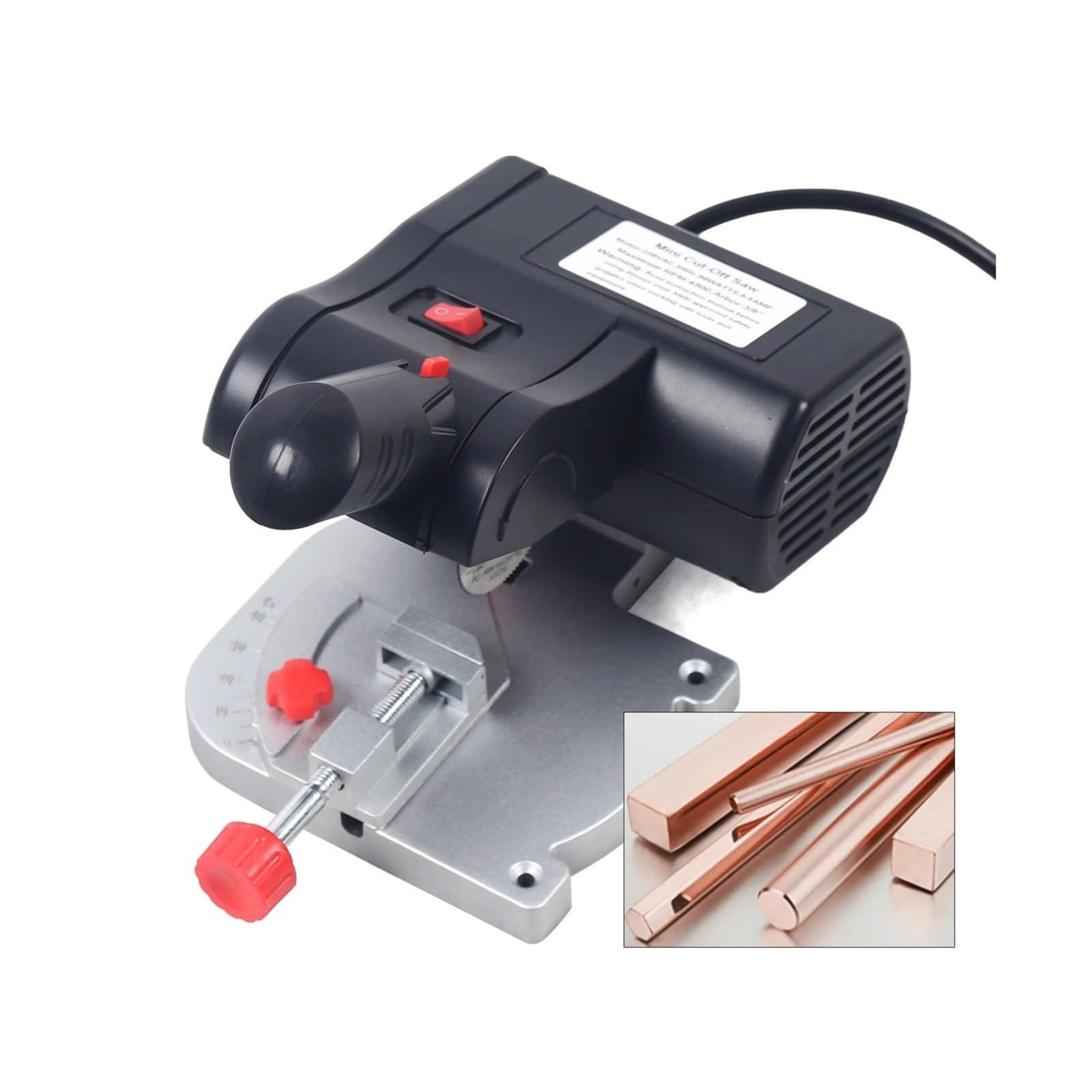 Sierra de mesa portátil Mini Sierra Ingletadora De Banco For Cortar Madera Y Metal, Con Ángulo 45 Grados Accesorio Escritorio, para muebles de bricolaje, carpintería