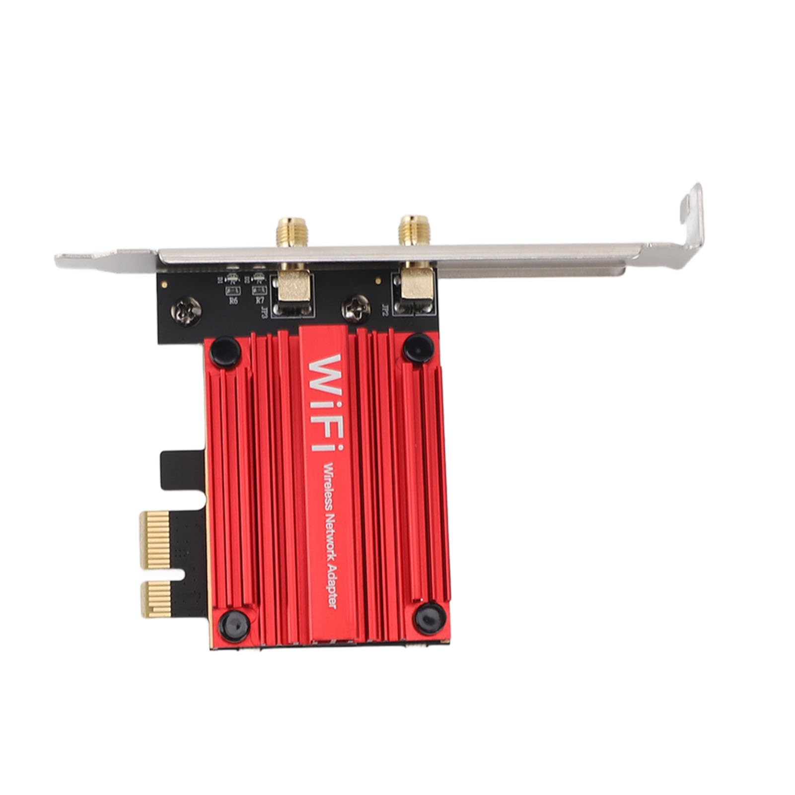 Yunseity Carte Réseau AX210 WiFi 6 Pcie, Adaptation sans Fil 2,4 G 5,8 G 6 3 Bandes Prenant en Charge 802.11a / B / / N/AC/AX, Adaptateur WiFi Pcie pour l'ordinatur de Bureau.