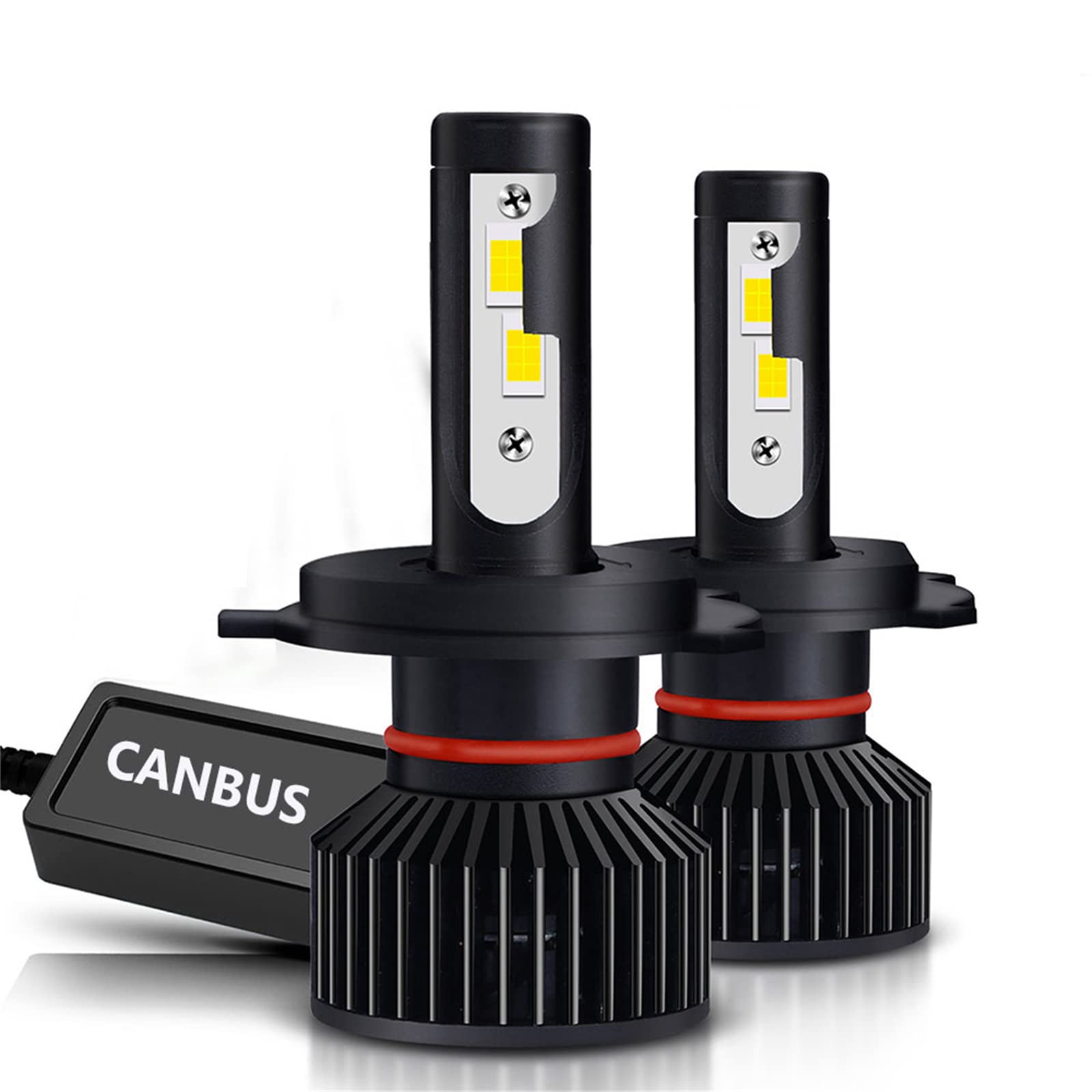 Lampadine Per Fari A LED, Luci A LED Super Luminose Bianche 6000K, Kit Di Conversione Fari IP68 Lampadine A LED Per Fari Abbaglianti E Anabbaglianti Per Auto,H7