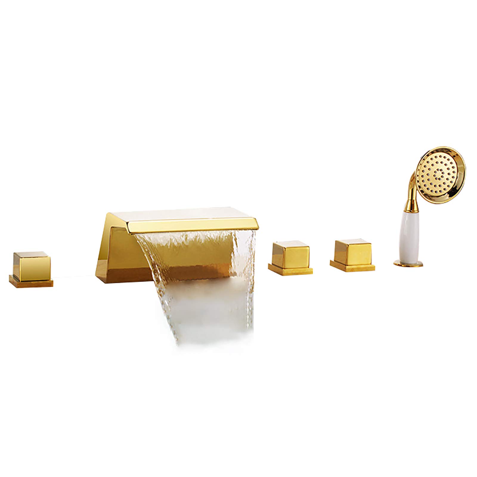 Rubinetto della Vasca da Bagno Oro Rubinetto della Vasca in Ottone con panoramica Tocco da Bagno Tocco Tocco Tocco Tocco Tocco Mobile tocchette per Vasca da Bagno e Mixer a riempimento da Bagno Caldo