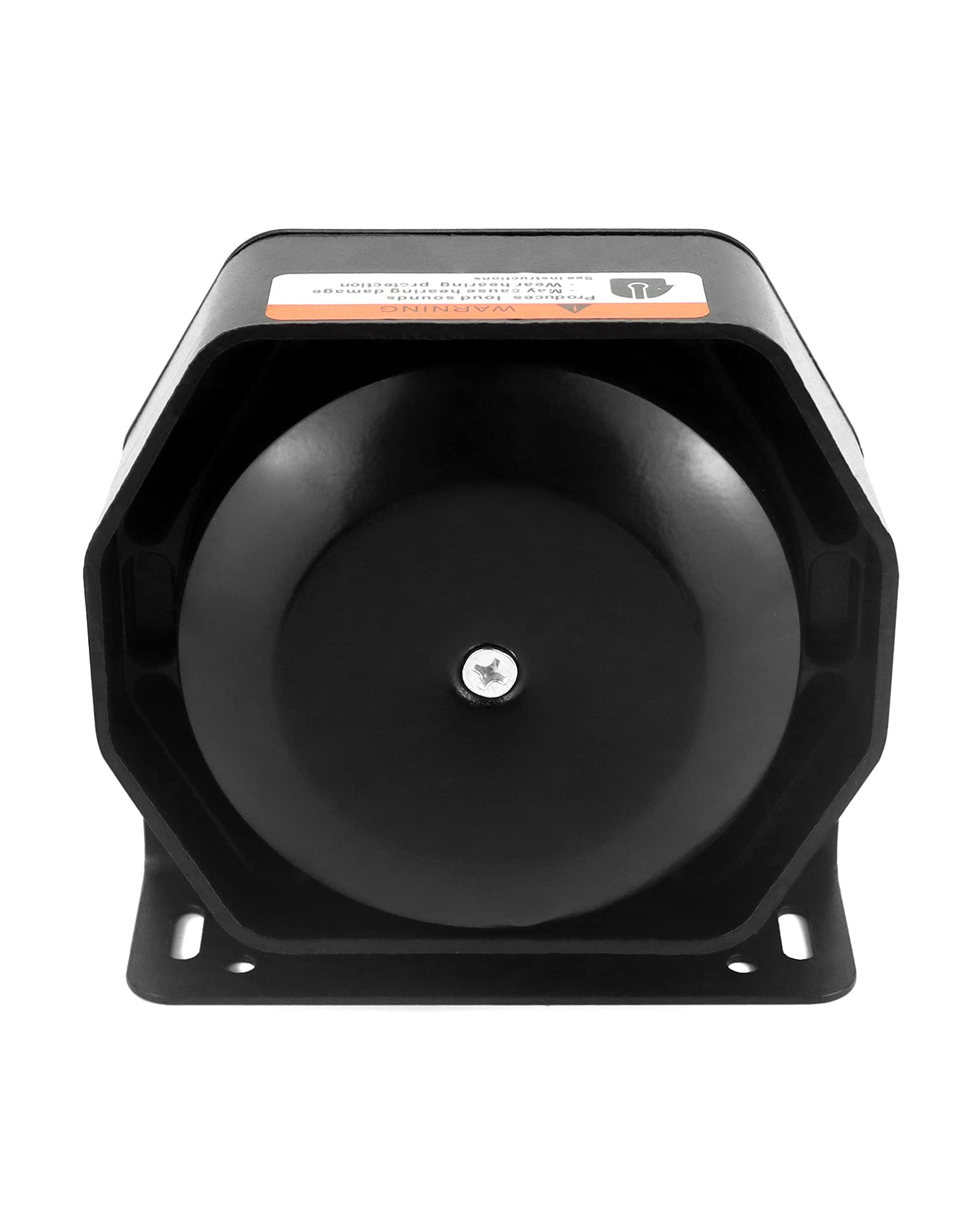 QWORK 200W Siren Horn Speaker, Ultra Slim Octagon Compact Flat Speaker,130 dB Car Police Siren, for Police Car, Ambulance, Fire, Engineer Vehicles, 1 Pack