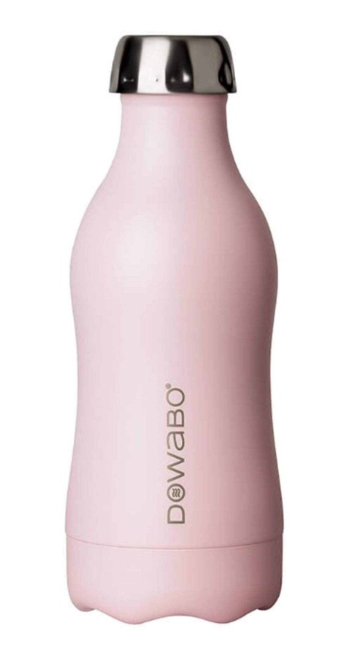 Dowabo Isolierflasche Edelstahl, 500 Ml - Kohlensäuredicht & Auslaufsicher, Inkl. Bottle Bag (Flamingo)