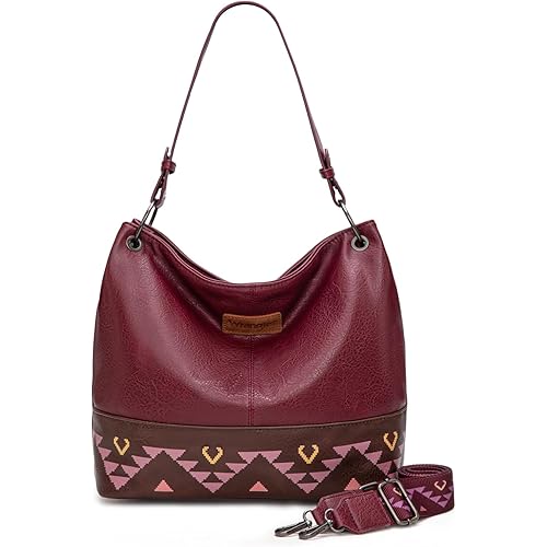 Wrangler Hobo Bags for Women Vegan Leather Top Handle Shoulder Purses and Handbags