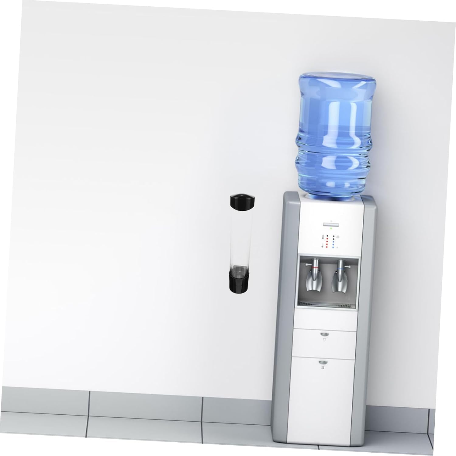 Wall Mount Automatic Paper Cup Dispenser Plastic Cone Holder for Disposable Cups Versatile Bathroom and Kitchen for Home Office Gym