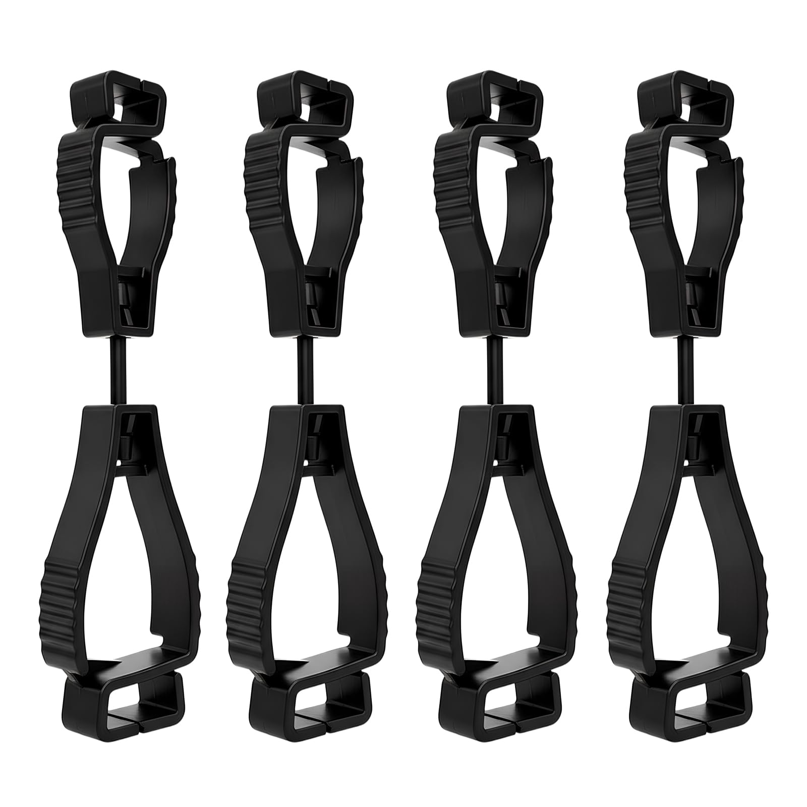 Lot de 4 porte-gants rotatifs à 360 ° - Porte-gants de pompier - Porte-gants portable - Pour ouvriers, pompiers, jardins, chantiers, chaussures, casques de protection (style 2)