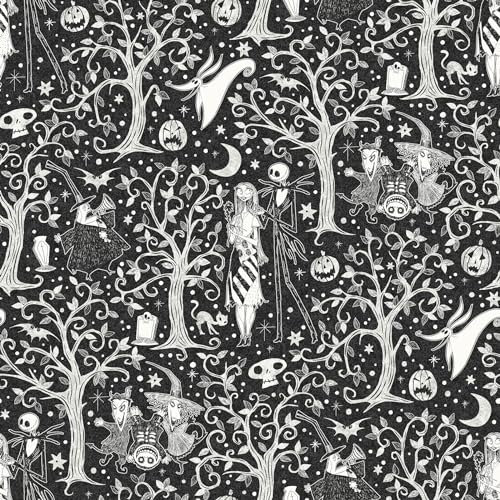 Papier peint Étrange Noël de Monsieur Jack pour chambre et salon Tim Burton