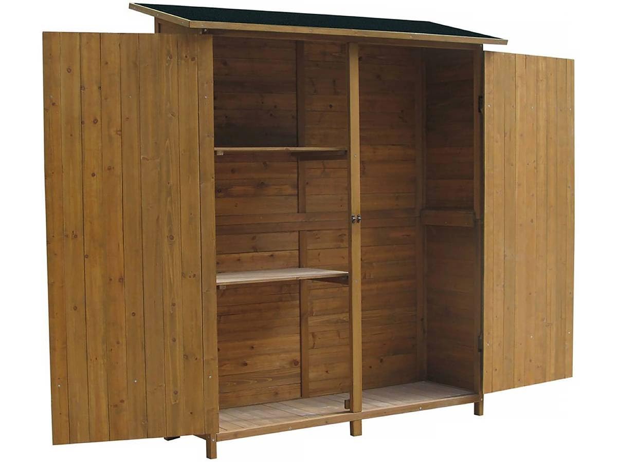 habitat et jardin Gartenschrank Espacio- 140 x 49 x 162 cm - Braun