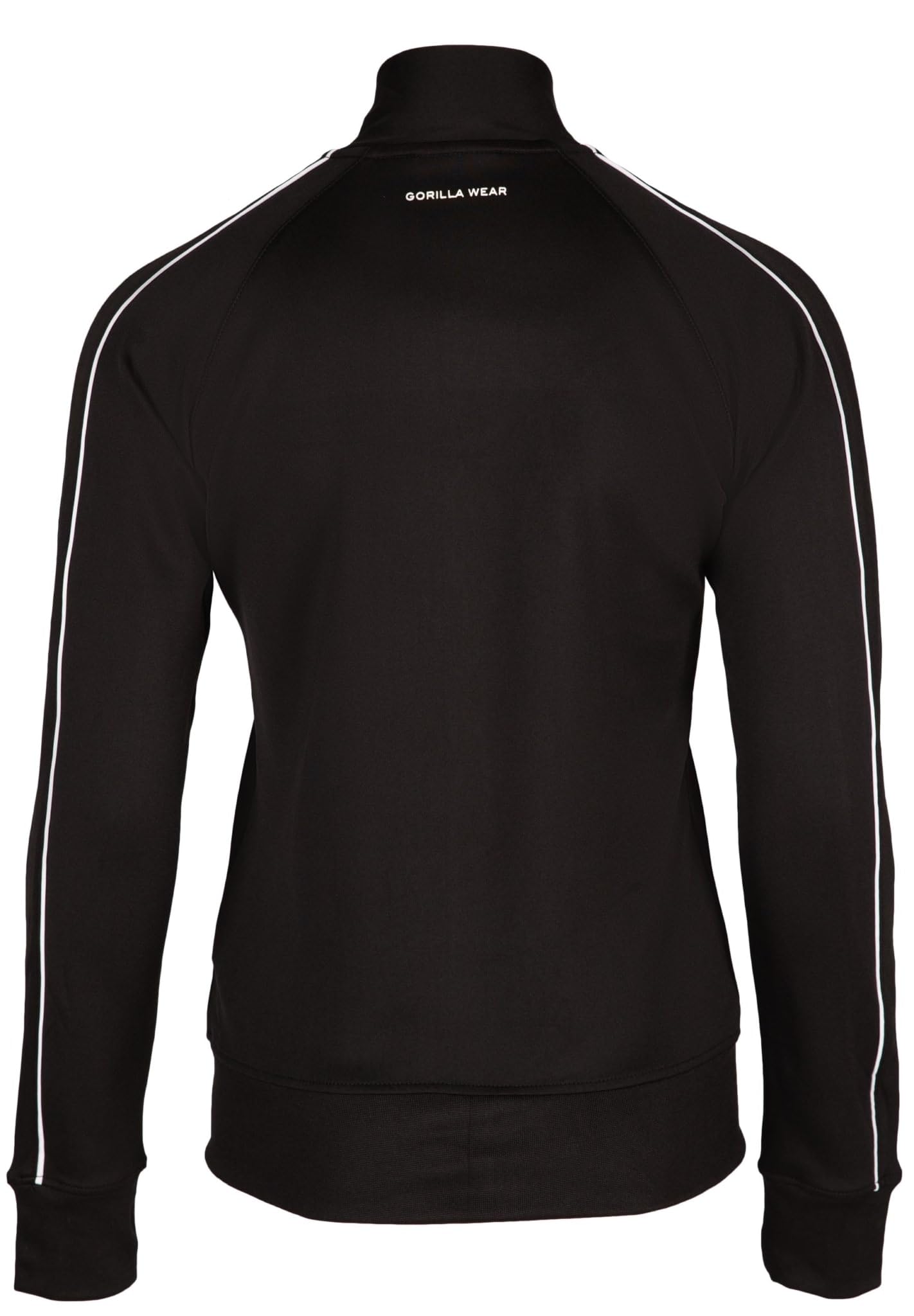 Gorilla Wear - Montana Track Jacket - Schwarz - Bodybuilding Sport Alltag Freizeit mit Logo Aufdruck leicht und bequem für optimale Bewegung aus Polyester Elasthan