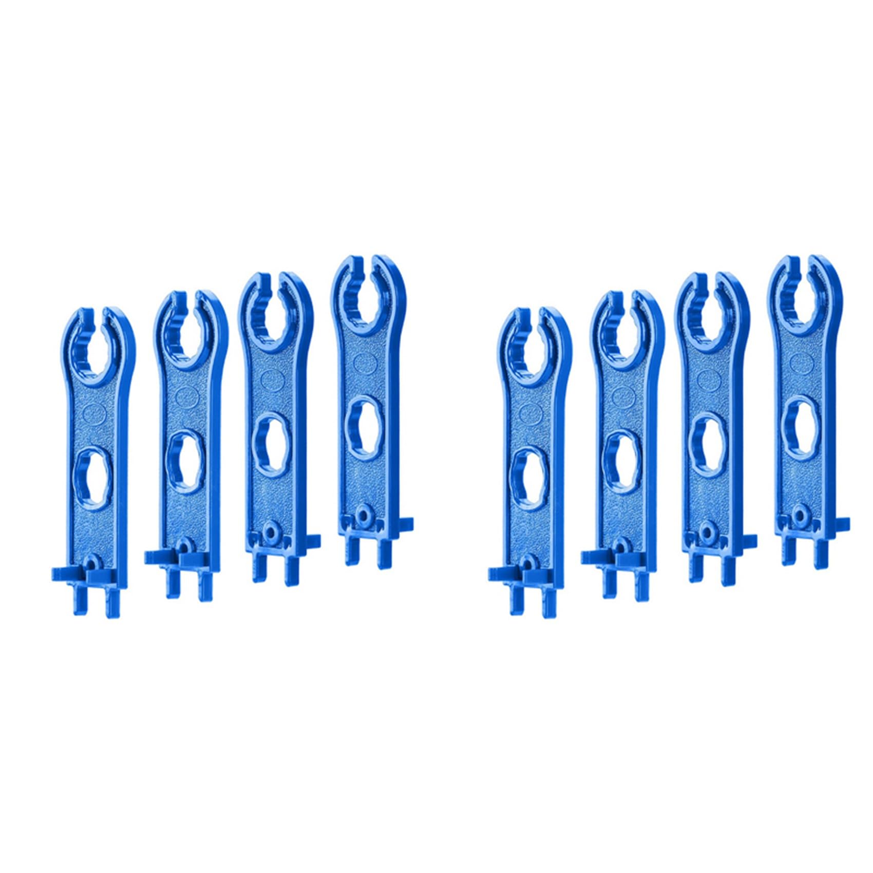 Jnchdghwa Blue 8Pcs Solar Connector Tool Wrenches, Solar Panel Connector Assembly Tool For Connectors, Plastic Solar Wrench Spanner
