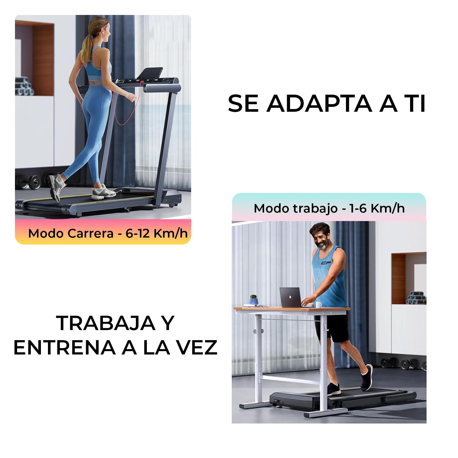 T400 Pro - Tapis roulant intelligente, pieghevole, Bluetooth, telecomando, per corsa e camminata