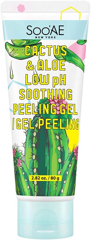 Soo'AE Cactus & Aloe Peeling Gel Low pH Soothing Peeling Gel [EXFOLIATING + SOOTHING] Gentle exfoliation Made in Korea