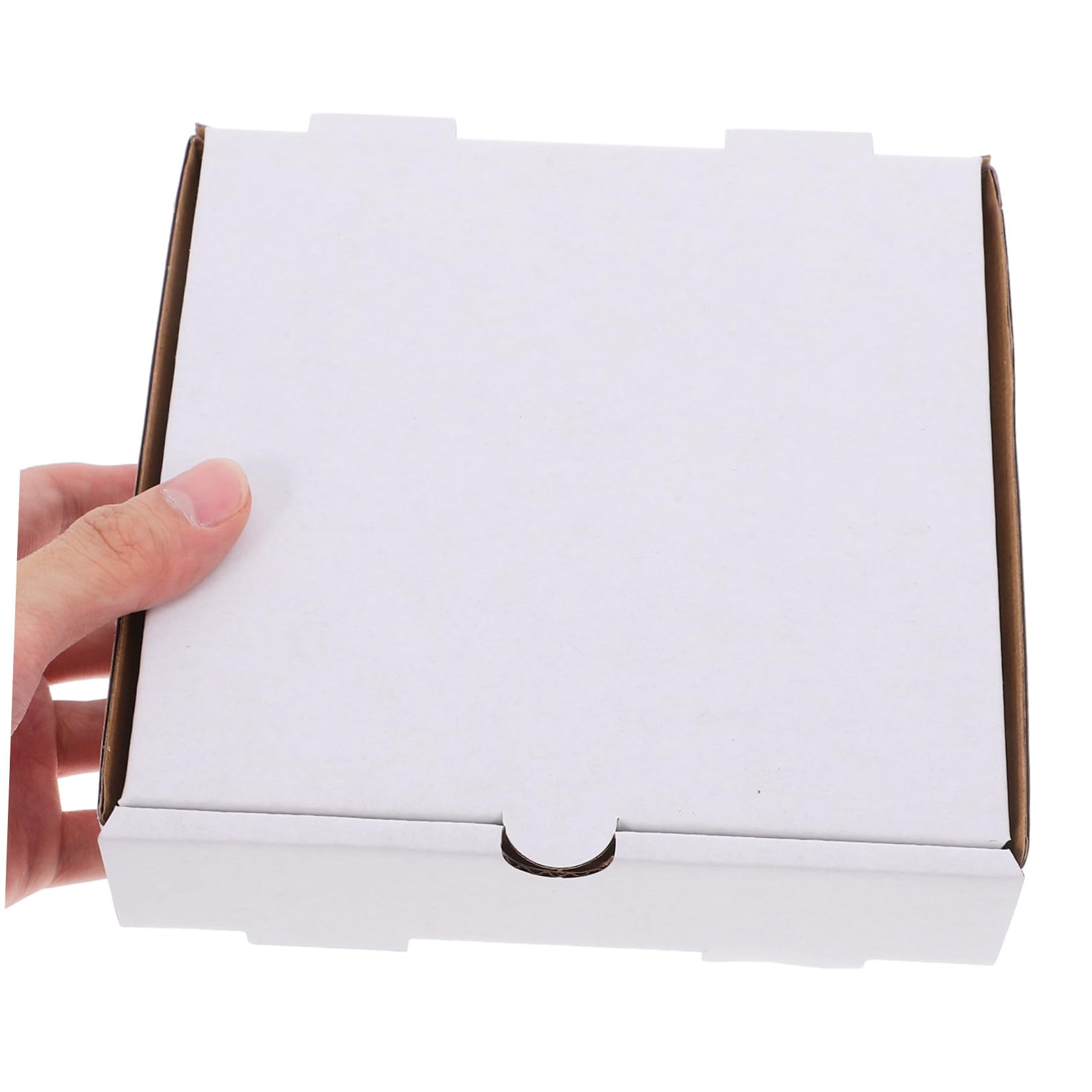Holibanna 30 Szt. Szt Białe Kartonowe Pudełka Pizzę Cali Faliste Pudełka z Kraftowego Papieru Do Pakowania Pizzy Ciast i Ciastek Wielokrotnego Użytku Utrzymujące Świeżość Żywności Wynos