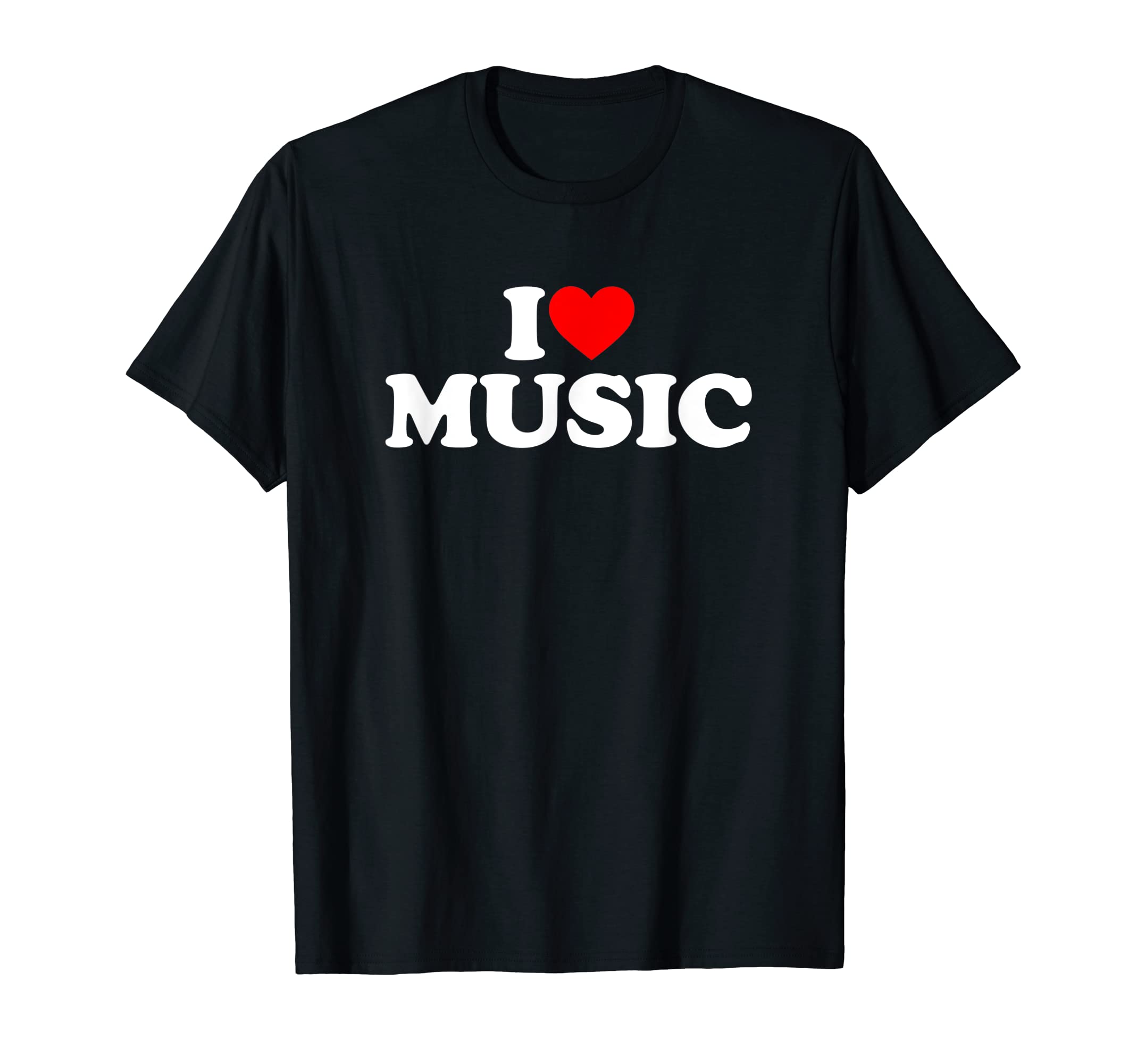 I Love Music Shirt Music Lover Shirt I Heart MusicT-ShirtOEKO-TEX STANDARD 100