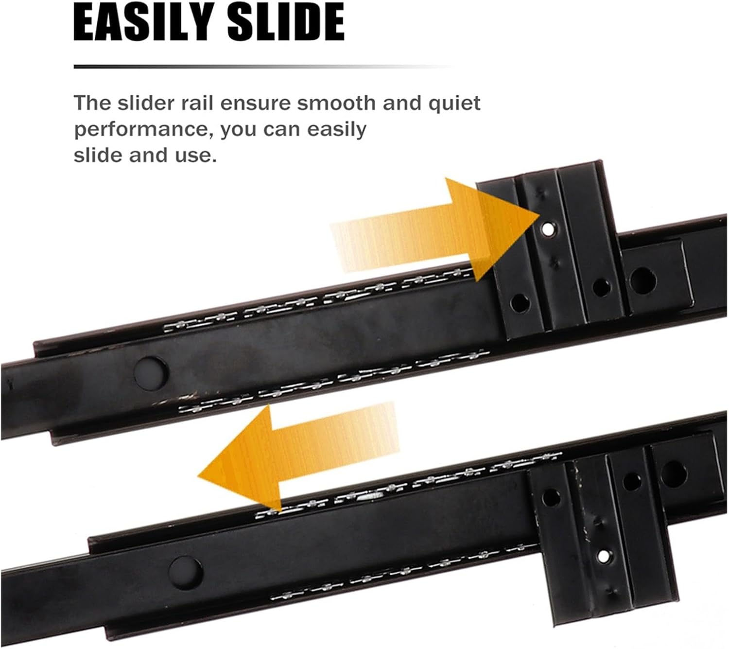 Drawer Rolling Bearing Slip Rail Keyboard Slide Accessories Multifunctional Rail Cabinet Drawer Slides Replacement Dressing Table Heavy Duty