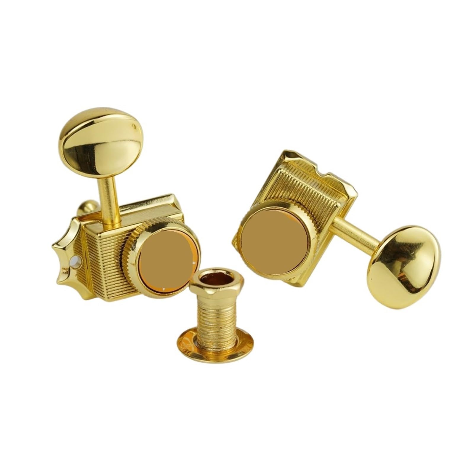 Vintage Locking Tuners Nut Style Gold E-Gitarre Mechaniken Übersetzungsverhältnis 1:15 for ST TL Tuning Pegs